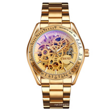 SKMEI 9194 modern luxury watch  hot selling mechanical 22k gold watch winder automatic